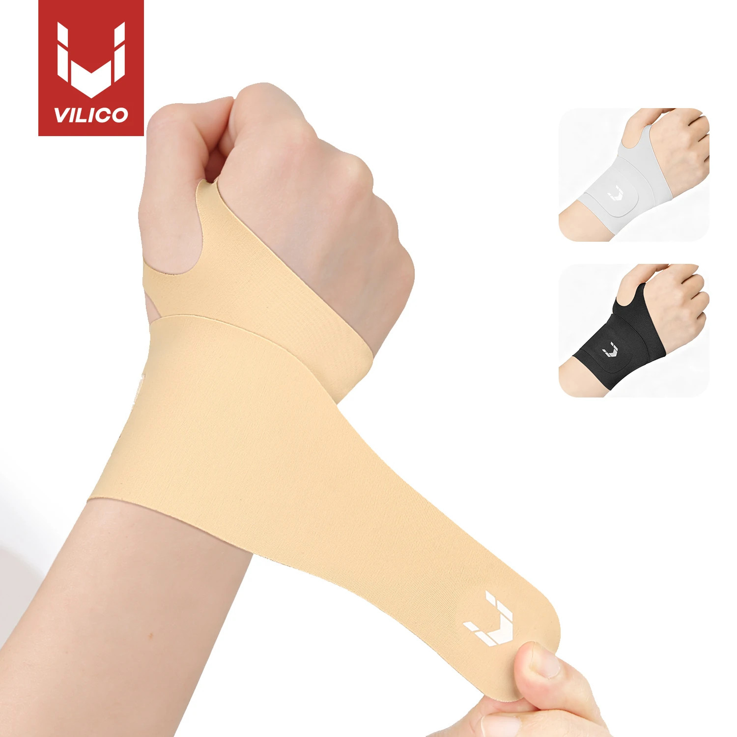 VILICO Sports Wristband, Breathable Knit, Adjustable Tightness, Suitable for Men and Women, Suitable for Running