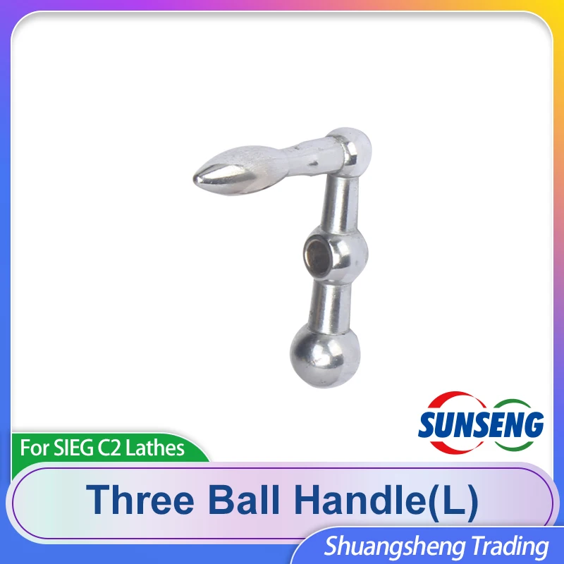 Three Ball Handle(L) For [SIEG C3-086A&C2-086A]  [JET BD-6&JET BD-7] Lathe Parts