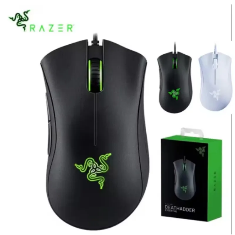 Razer DeathAdder Essential Wired Gaming Mouse / Wired Mice 6400DPI 5 Independently Buttons For Laptop PC Gamer