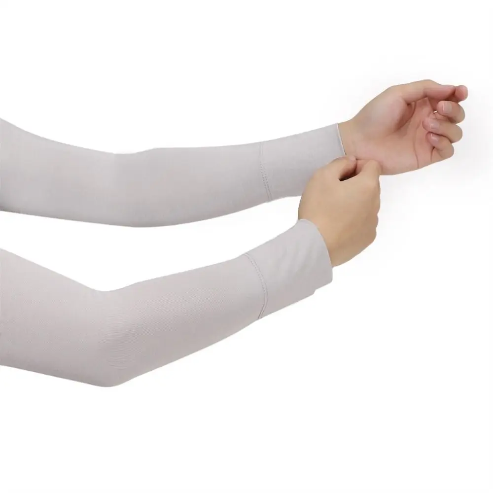 New Cotton Arm Sleeves Thin UV Protection Long Gloves Touch Screen Hand Protector Cover Riding Driving