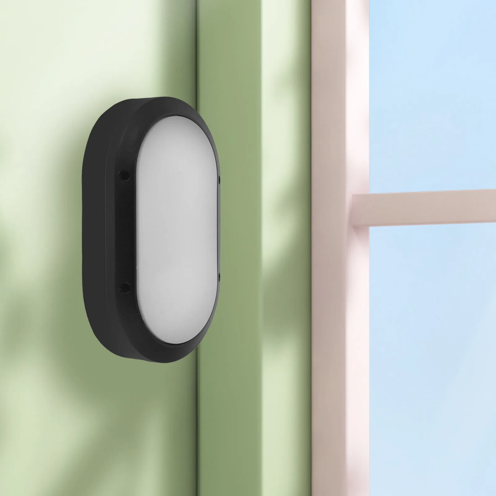 

E27 Explosion-Proof Waterproof Wall Light Cover Oval Shape Protective Cover for High Humidity Industrial Outdoor Walls