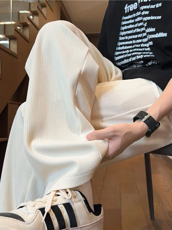 

Легкие летние спортивные брюки из ледяного шелка для мальчиков-подростков и старшеклассников: быстросохнущие, дышащие, повседневные, длинные