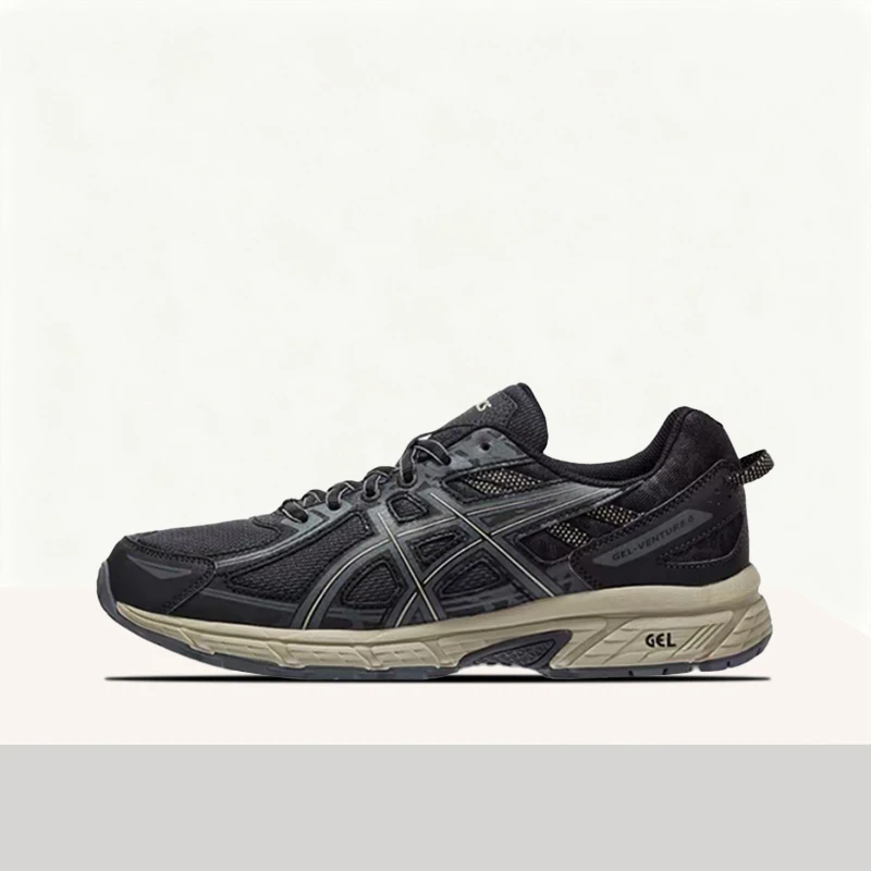 ASICS Gel-Venture 6 Men's Gray Low-Top Casual Runners – Comfortable Fabric Upper, Non-Slip Cushioned Sole & Durable 1011B550-002