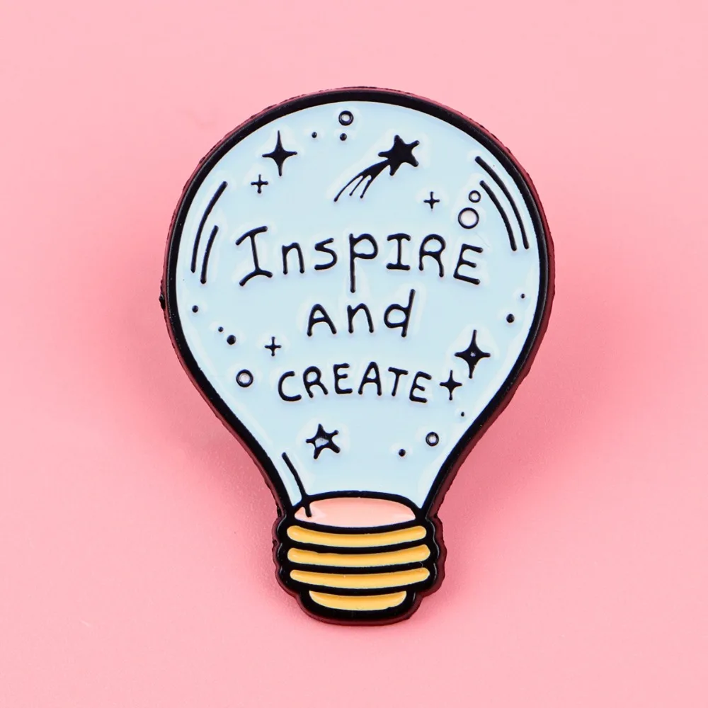 Lamp Quote Brooch C…