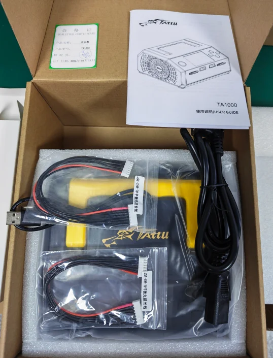 

Tattu TA1000 G-Tech Dual-channel Charger 25A*2 1000W for 1S-7S Battery