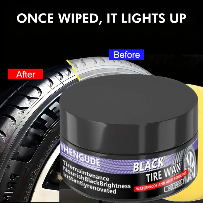 1 Piece 100g Car Plastic Recovery Agent Back to Black Luster Car Cleaning Products Plastic Leather Recovery Agent Car Polishing and Repair Coating Recovery Agent Polishing Maintenance Wax Scratch Repair Wax