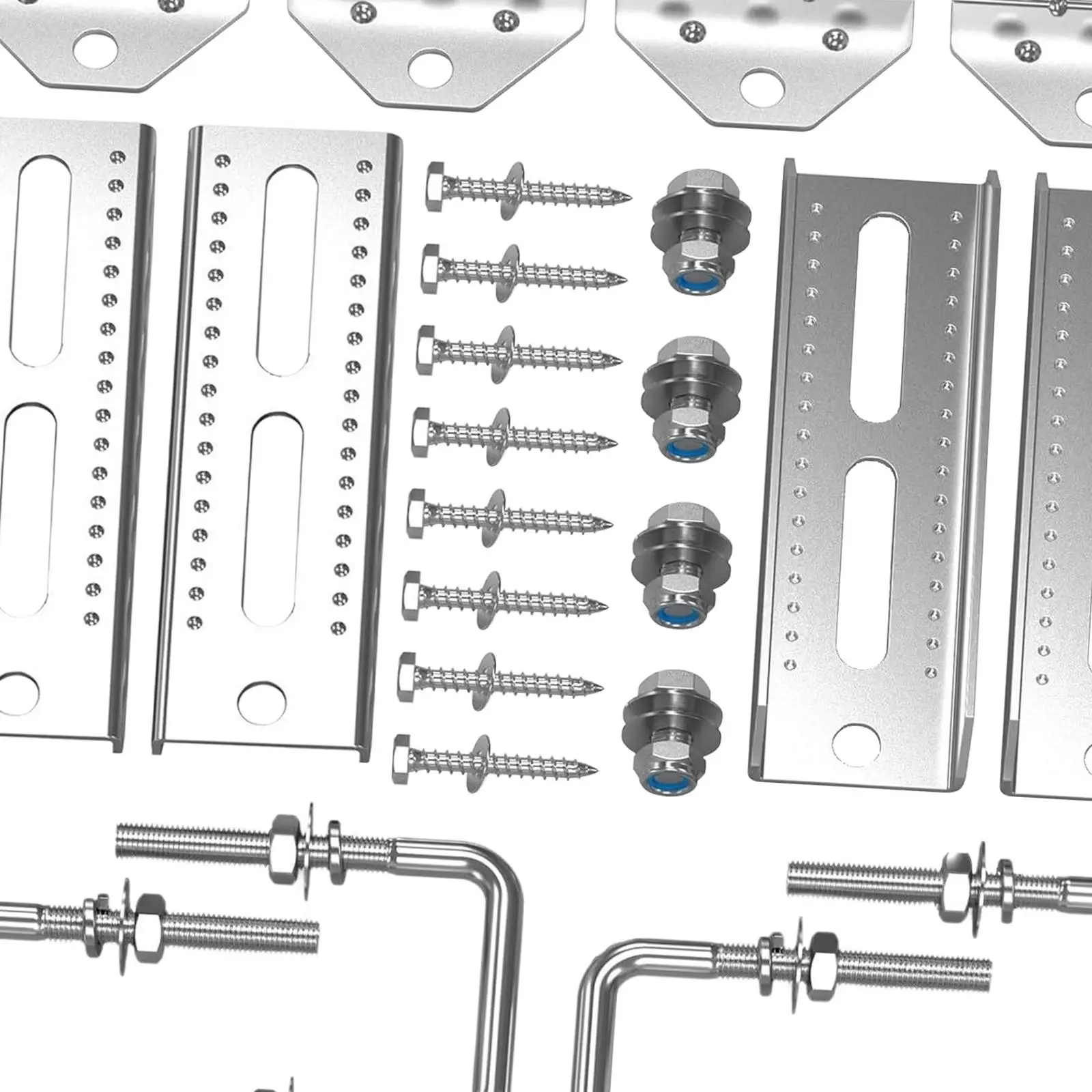 Boat Trailer Bunk Brackets Kit Replacement with Nuts Screws Boat Accessories