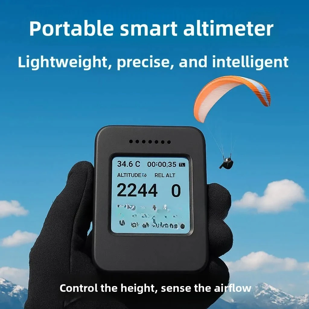 Paragliding Altimeter Vario High Precision Altitude Meter with Audio Beep for Paraglider Hang Gliding Flight Safety Gear