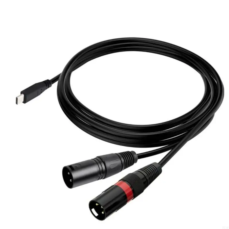 Typ C bis 2xLR Audios Kabel 2xLR zu USB C -Adapter für professionelles Soundgerät