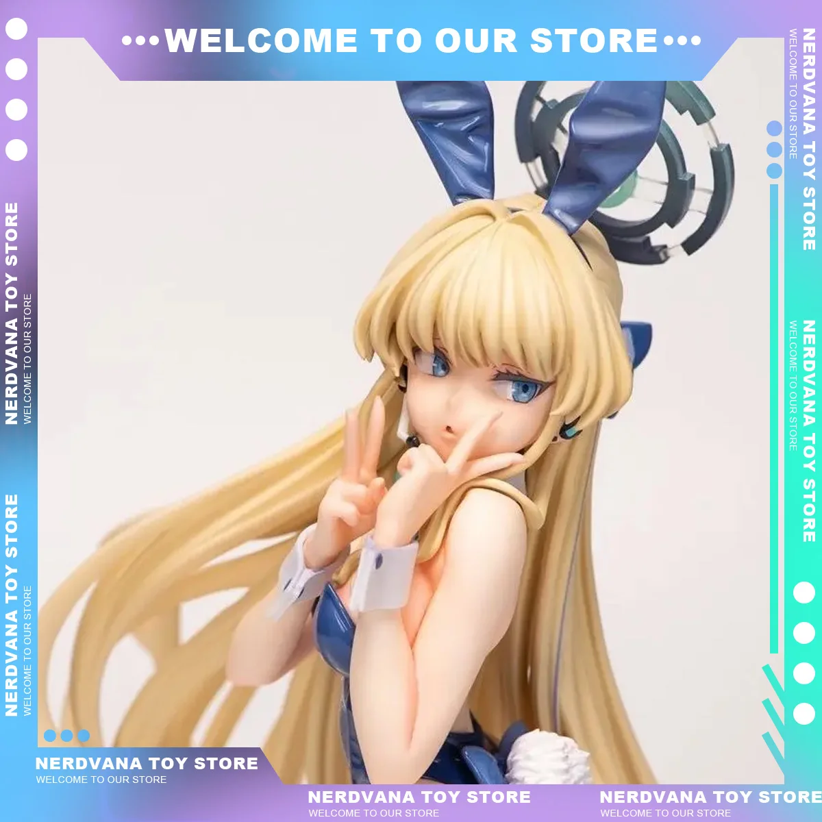 Blue Archive Anime Figure Asuma Toki Statue Bunny Girl Models Statue Doll Collection Decoration Toys Christmas Gifts