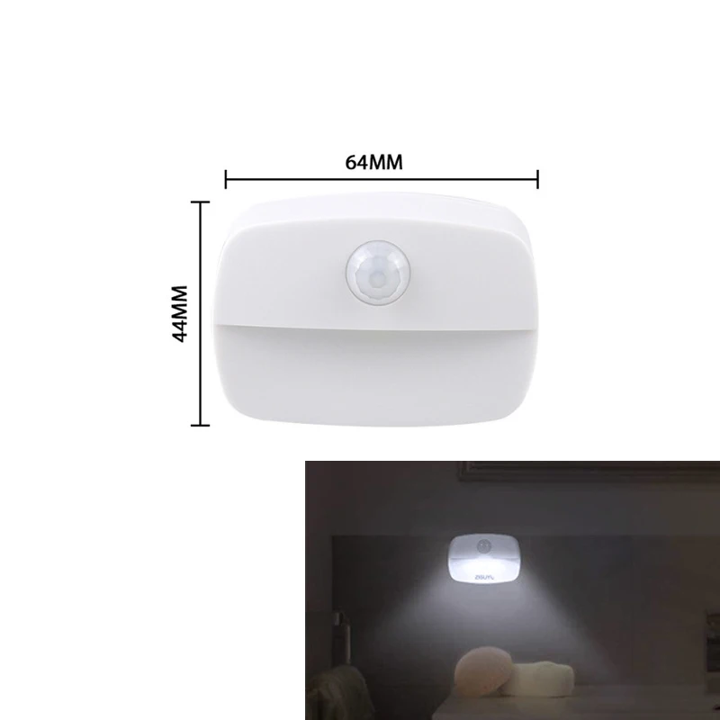 Wireless intelligent human body light sensing small night light 4.5V 0.5W mini sensing wardrobe light corridor night light