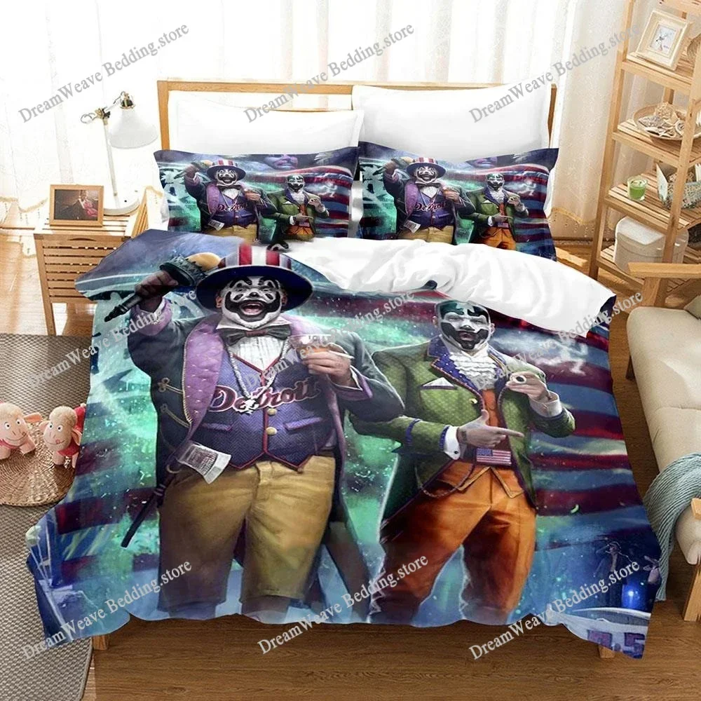 2025 Crazy Clown Adult Boys Hip Hop Bedding Twin Full Queen King Size Duvetcover New Duvet Cover Bed Set Quilt Cover Pillowcase