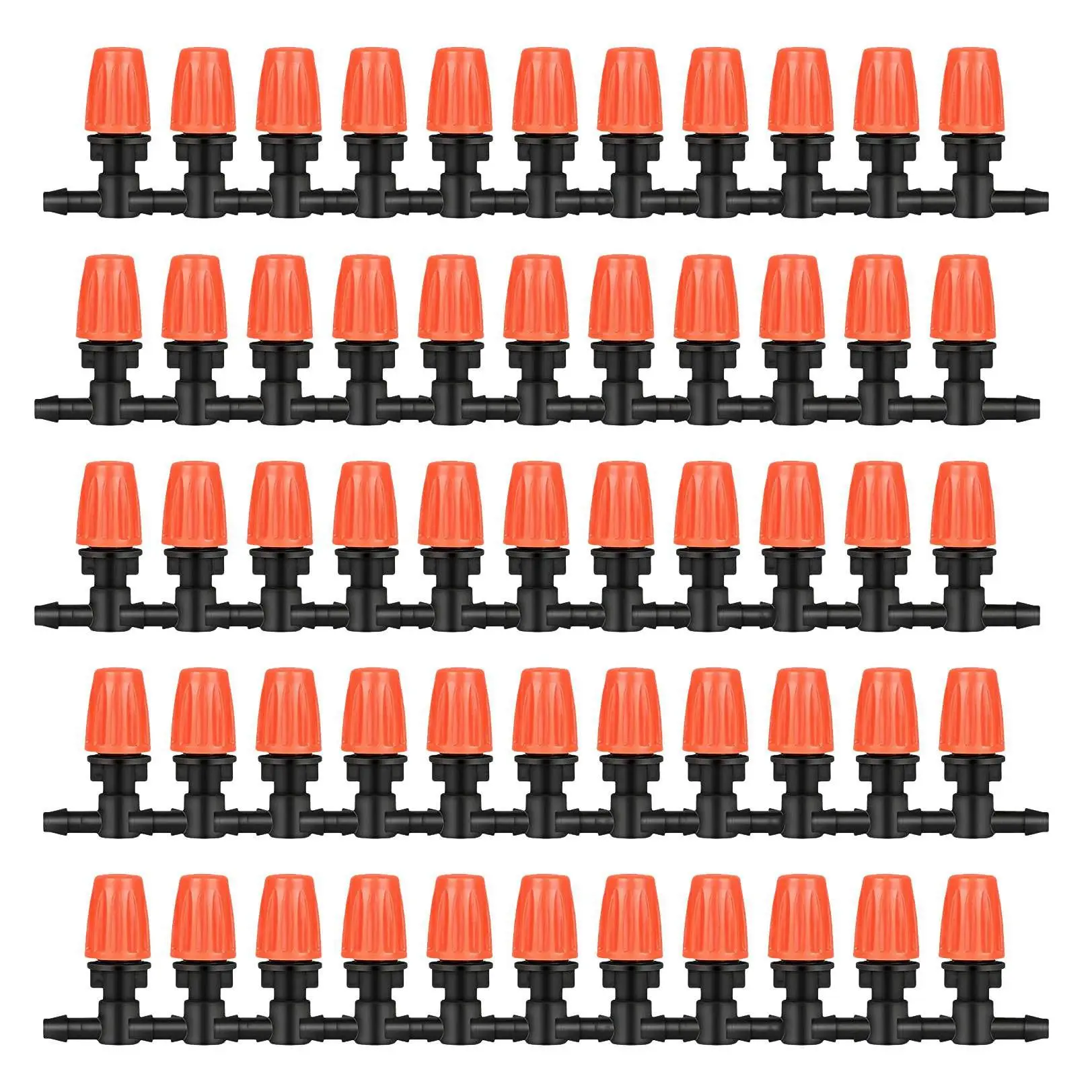 

AB53 50 шт. Трехходовые распылительные сопла, регулируемые распылительные сопла, излучатели капельного орошения, система полива теплиц