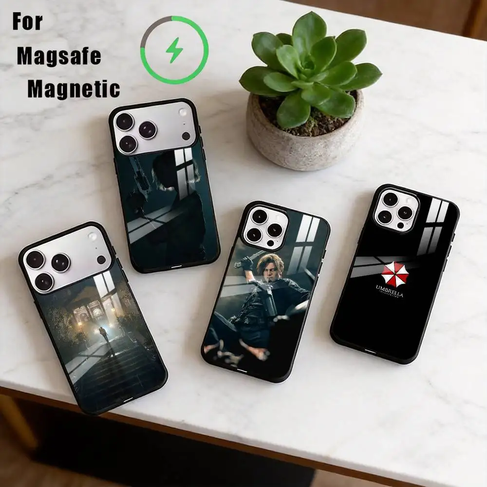 

R-Resident Evil Phone Case For iPhone17,16,15,14,13,12,11 Plus,Pro Magnetic For Magsafe Wireless Charging