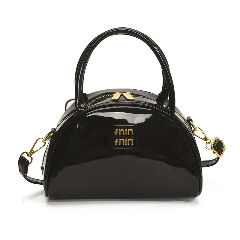 Bolsa requintada em forma de concha – Mini crossbody premium com alça superior, bolsa de ombro chique de verão para mulheres, acessório moderno