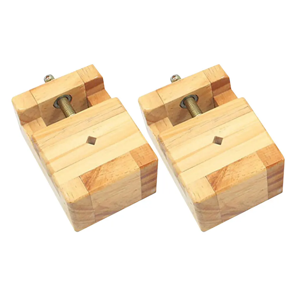 

2pcs Seal Engraving Bed Carving Workbench Tool Mini Jewelry Vise Beige Fixing DIY Wood Clamp Stone Stamp Holder Table Vise