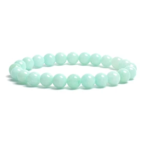 Beads de piedra natural brazalete para mujeres amatistas de amatista cuarzo de cristal aguamarines jades joyas ágatas elásticas pulseras de brazaletes 12 mejores ventas de amatista rosa - №7