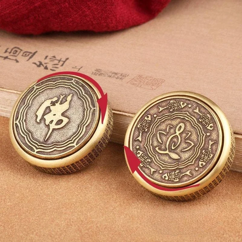 MINI Ornament Hand Fidget Spinner EDC Metal Spinning Top Tip Office Desk Stress Relief Toy Fingertip Gyro Anti anxiety Creative