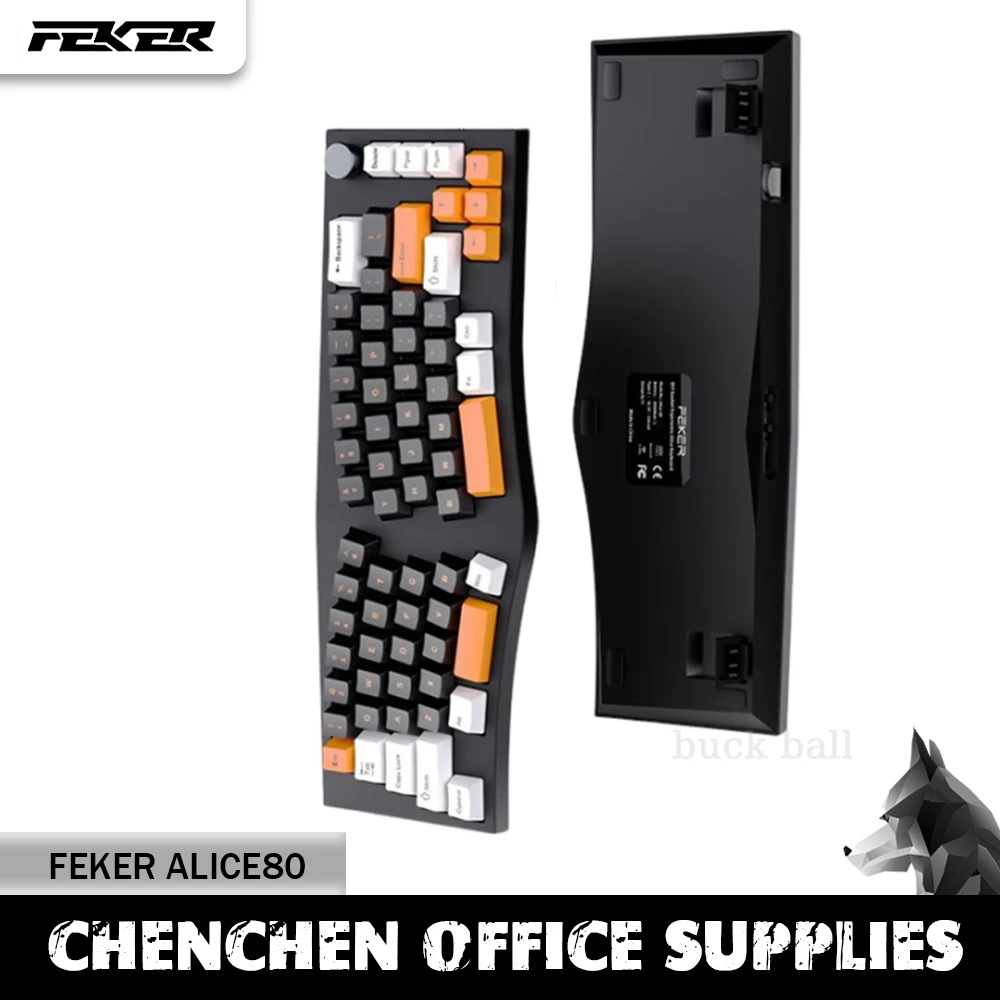 Feker Alice80 Wireless Mechanical Keyboard Kit 3 Mode 2.4g Bluetooth Keyboards Kailh Switch Gasket Rgb Hot-Swap Gaming Keyboards