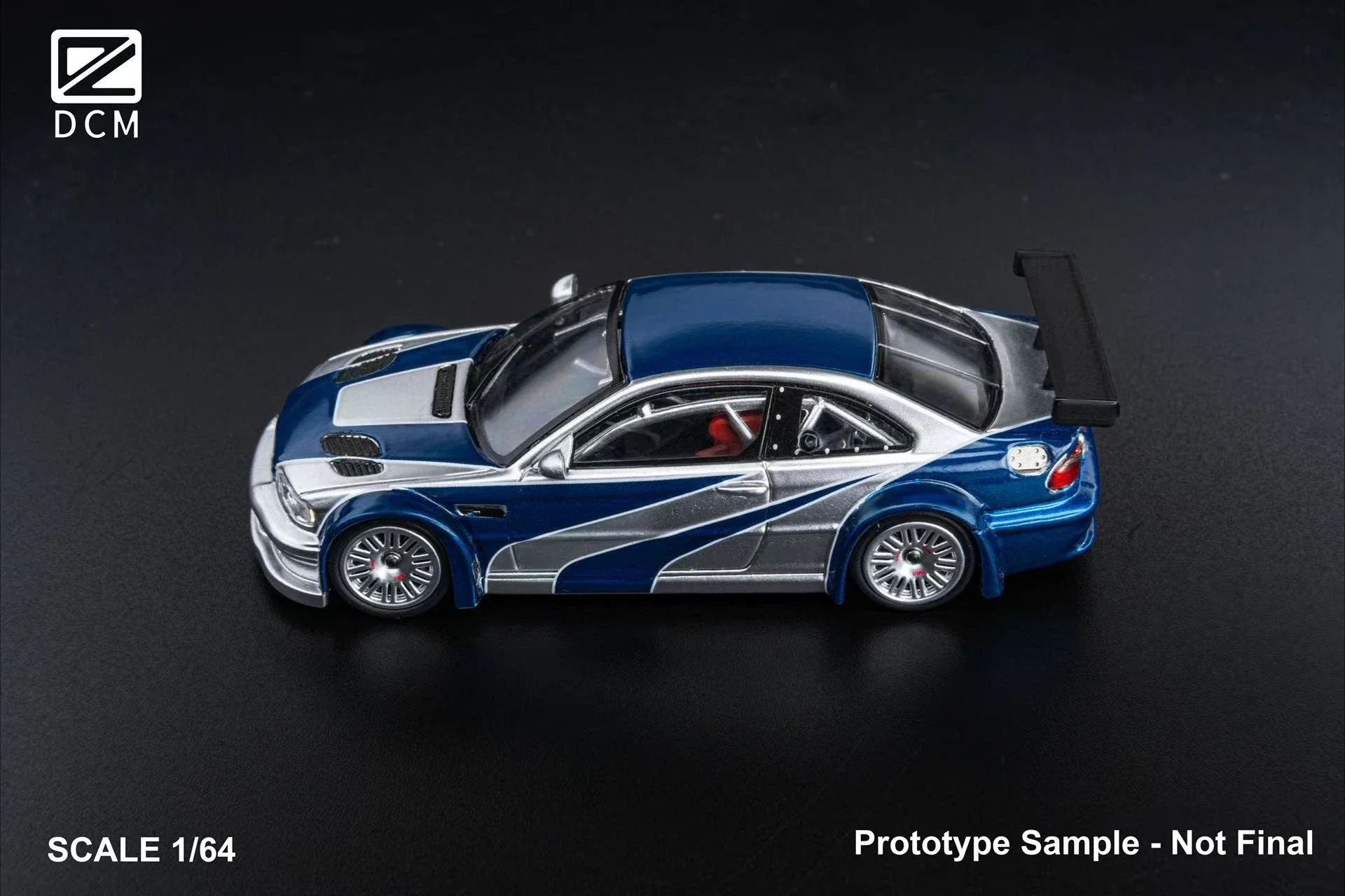 نموذج سيارة Ghost Player &DCM 1:64 E46 NFS Diecast