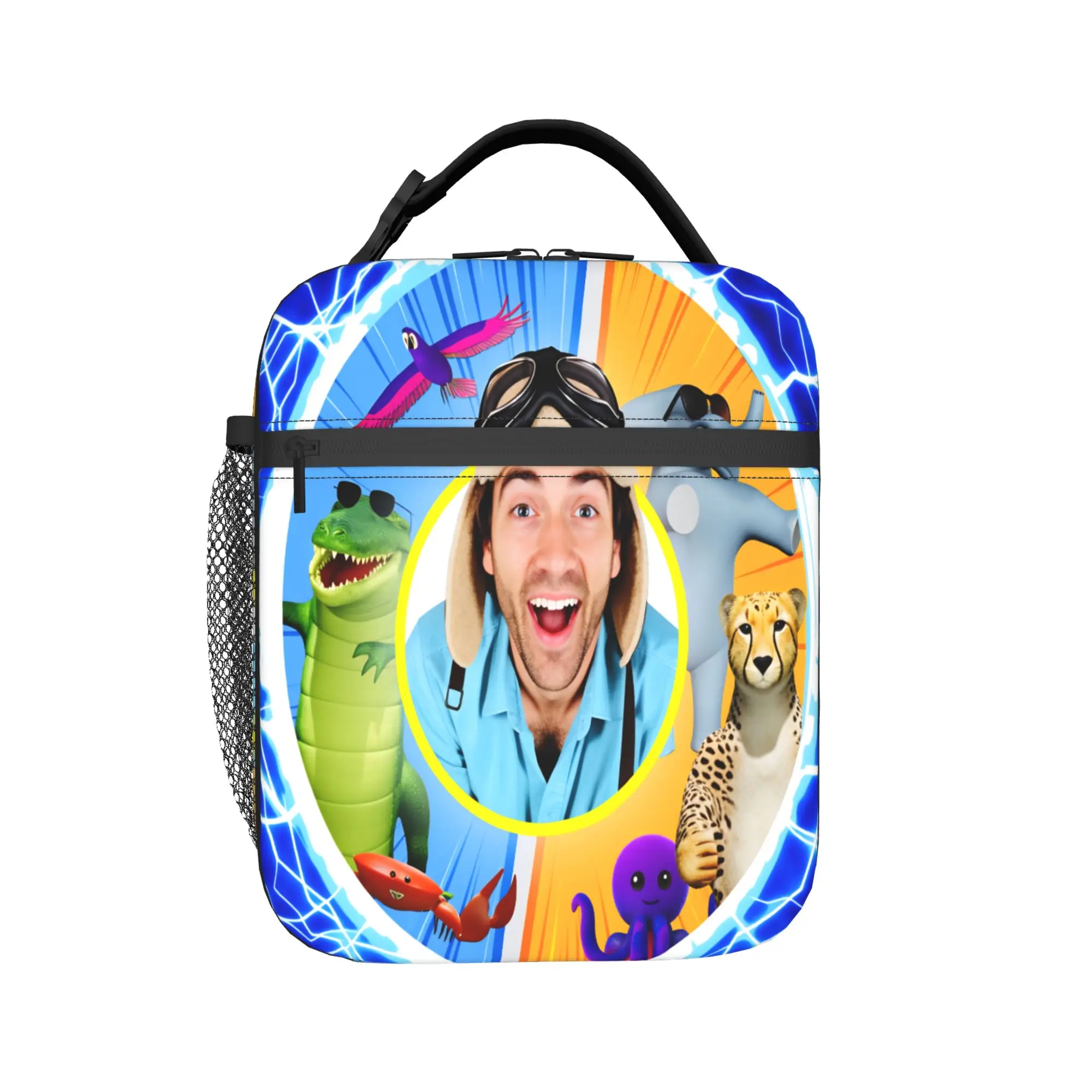 Danny Go Animated Programs Lunch Bag Picnic Lunch Box For Women Aesthetic Print Tote Food Bags Oxford Portable Cooler Bag