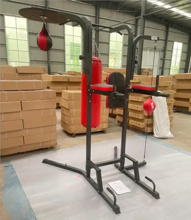 حامل قائم بذراع سحب متعدد الوظائف للتدريب على كرة سرعة الملاكمة على شكل كمثرى