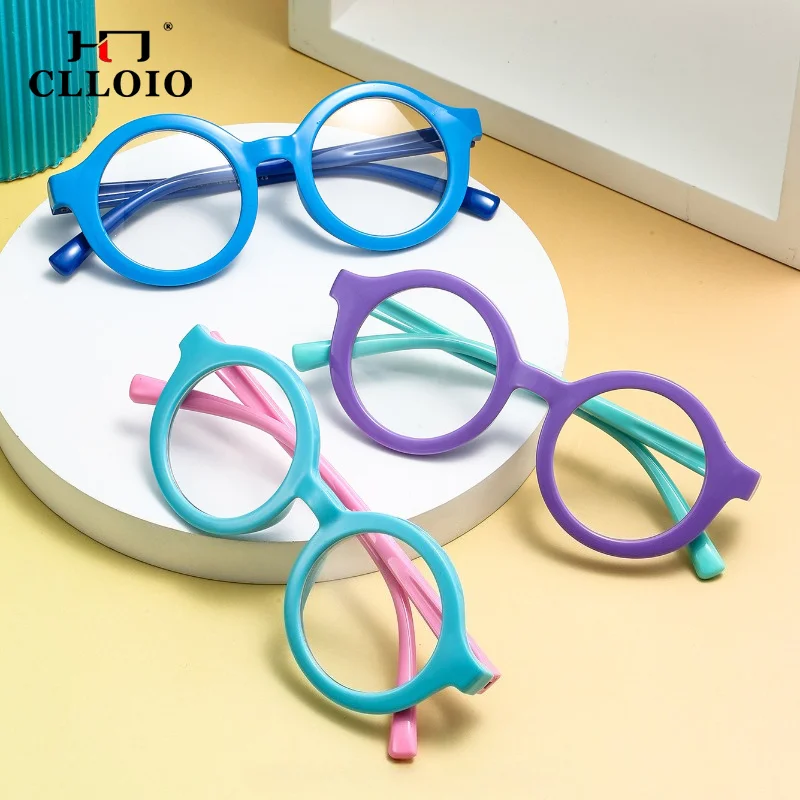 CLLOIO Fashion Comfortable Versatile High Elasticity Kids Myopia Learn Eyewear Children Optical Frame Customizable Prescription