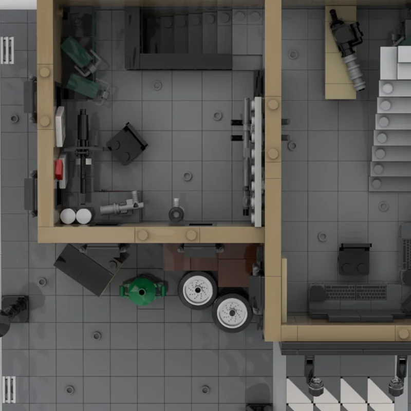 Ensemble de construction modulaire de 2649 pièces avec garage, modèle de technologie de blocs de construction modulaires MOC, jouet DIY pour garçons, cadeau de Noël