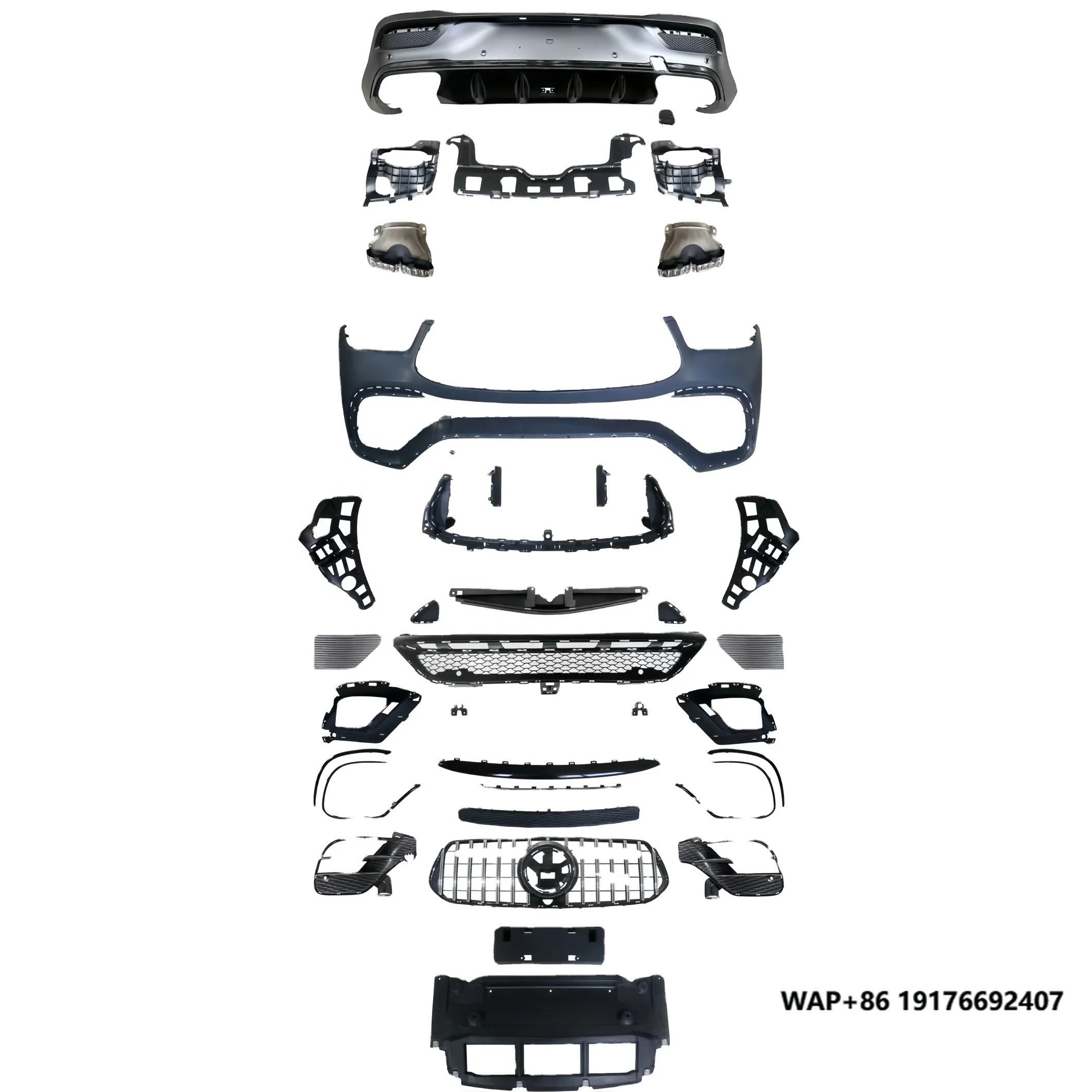 

2024 New Full Body Kit for MercedesBenz GLE Coupe Class C167 Upgrade AMG Style GLE 63 PP Body Kit with Bumpers