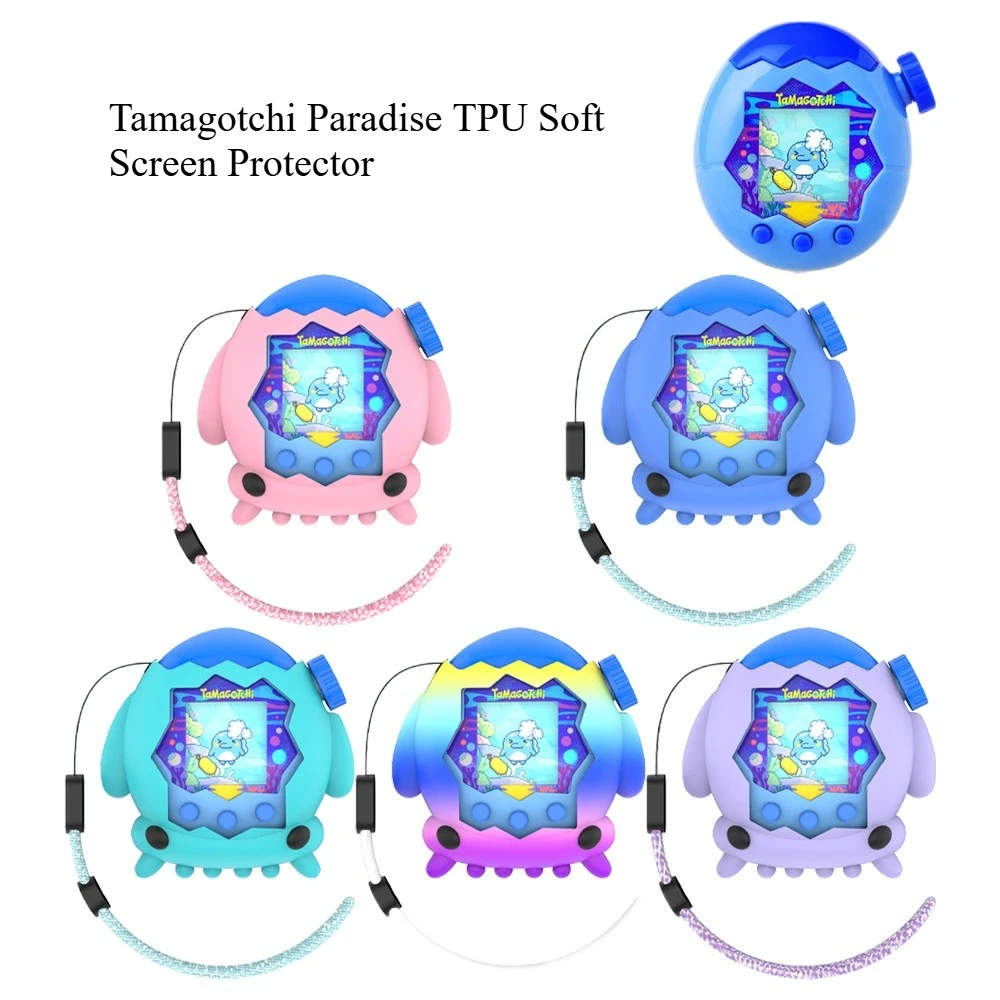 

Мягкая защитная пленка из ТПУ Tamagotchi Paradise, жидкий силиконовый защитный чехол с кальмаром, аксессуары Tamagotchi Paradise ﻿