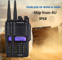 Profesional 2PCS Power 10W baofeng uv 9r plus waterproof walkie talkie long range military 100km radio comunicador 20km 200km