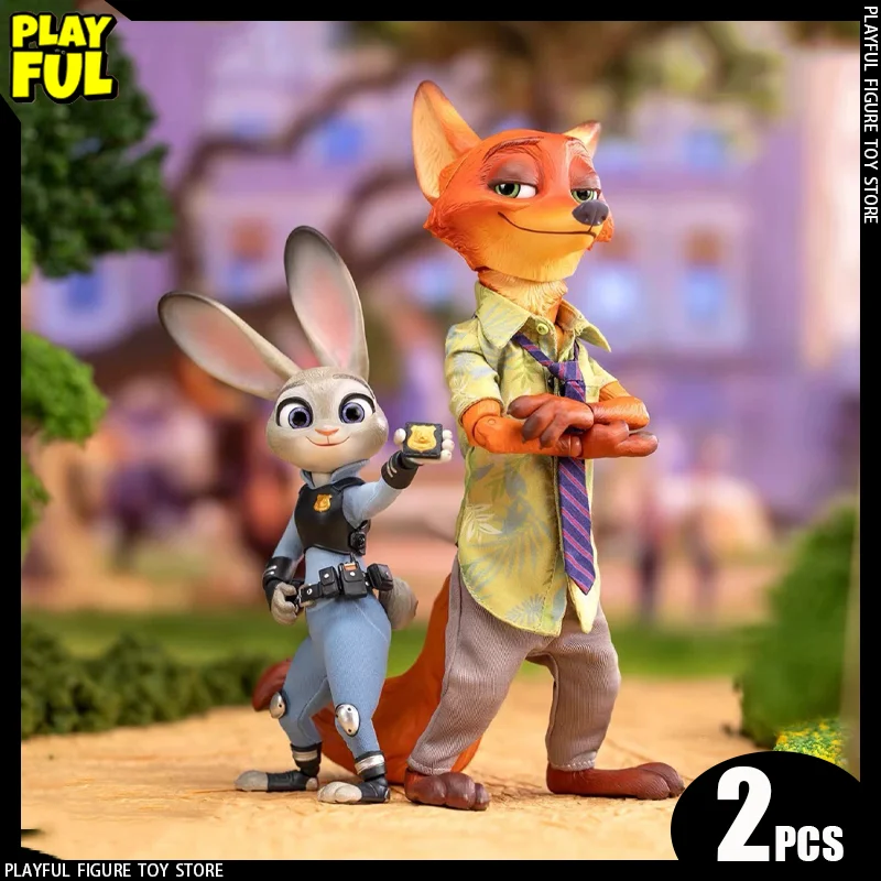 

New In Stock Gong Zootopia Anime Figure Judy Hopps Nick Wilde Cloth Covered Action Figure Doll Rise Of The Non-Mammalians Toys