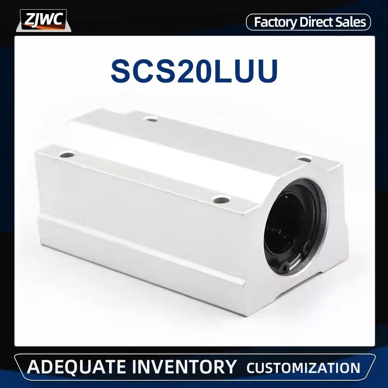 

1PC Linear Motion Ball Bearing Slider Block Bushing SC20LUU SCS20LUU Linear Shaft CNC 3D Printer Parts