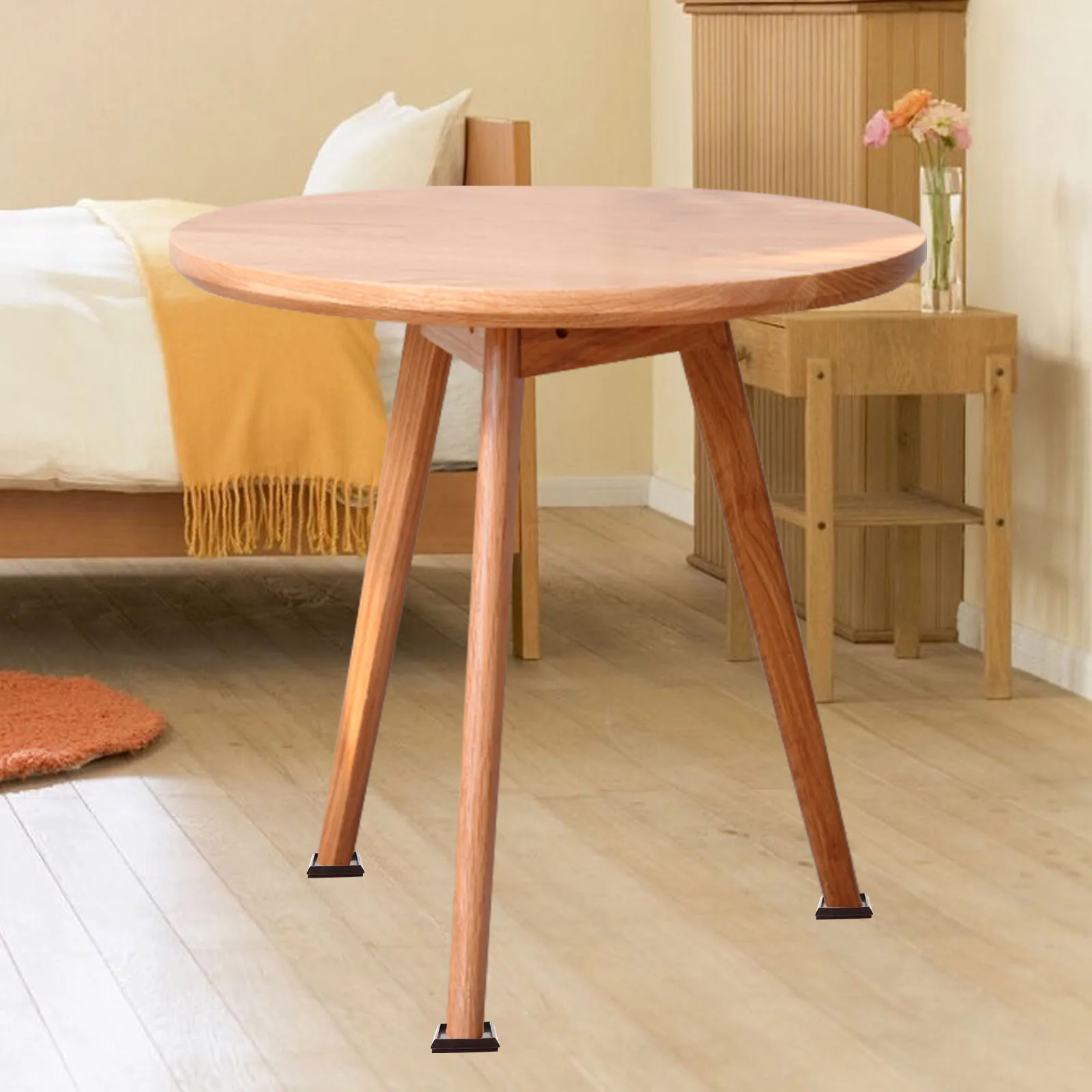 

10Pcs Table Leg Cushions Plastic Furniture Caps Non Slip Floor Protectors for Hardwood Wood Laminate Tile Parquet