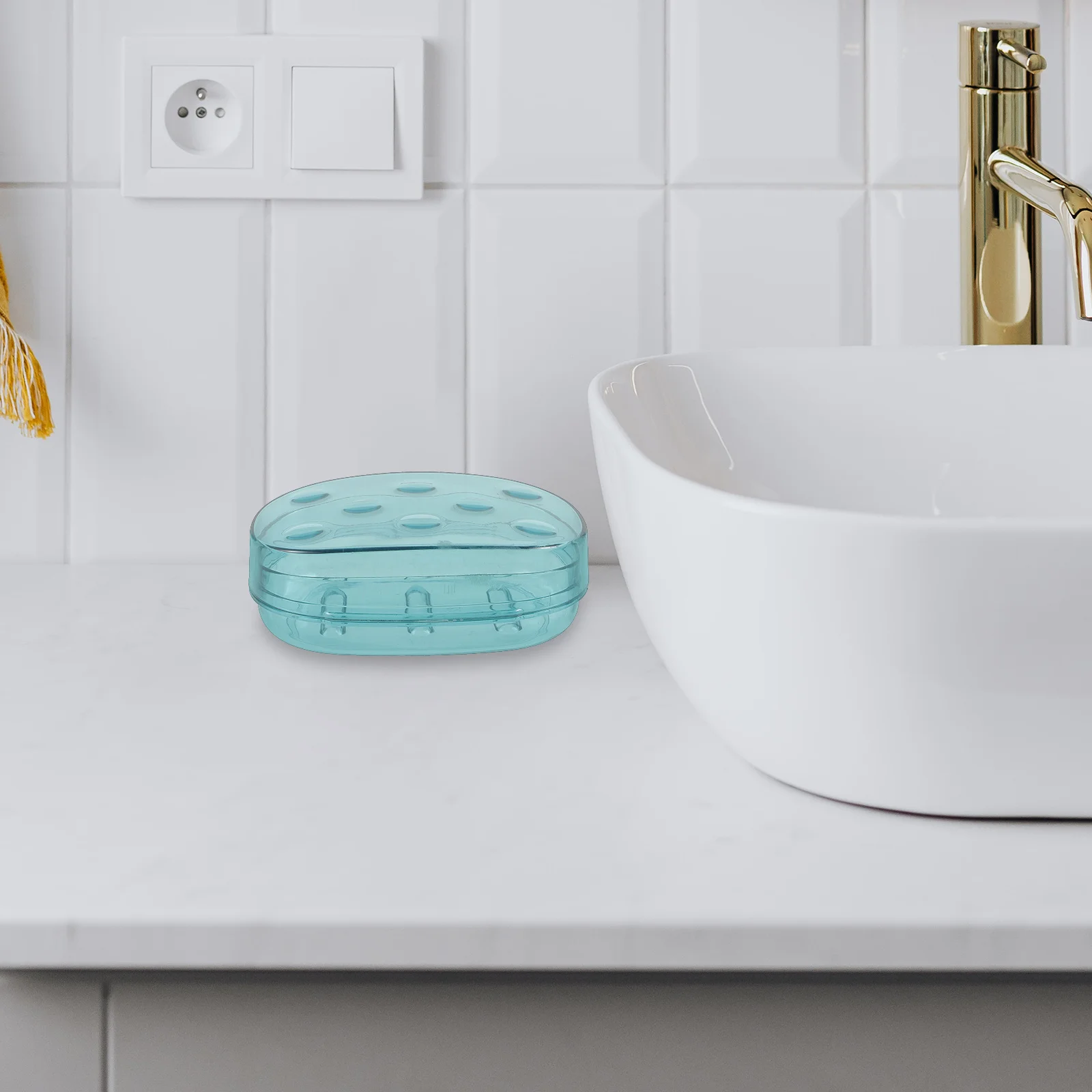 

Japanese Style Soap Box Double Layer Design Portable Bathroom Holder Case Waterproof Eco Friendly Storage Rack