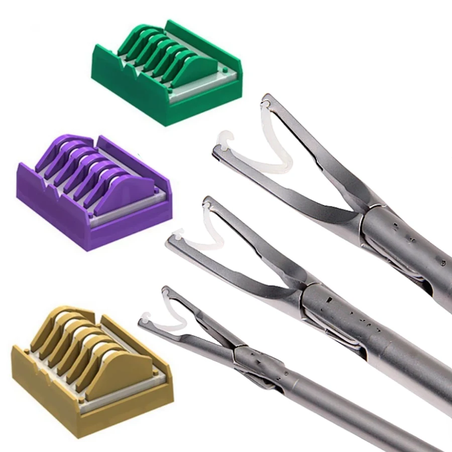 Medical Laparoscopic Polymer Ligation Clips Endoscopy Surgery Surgical Vascular Clips Hemostatic Closed Vascular Clamp Tools