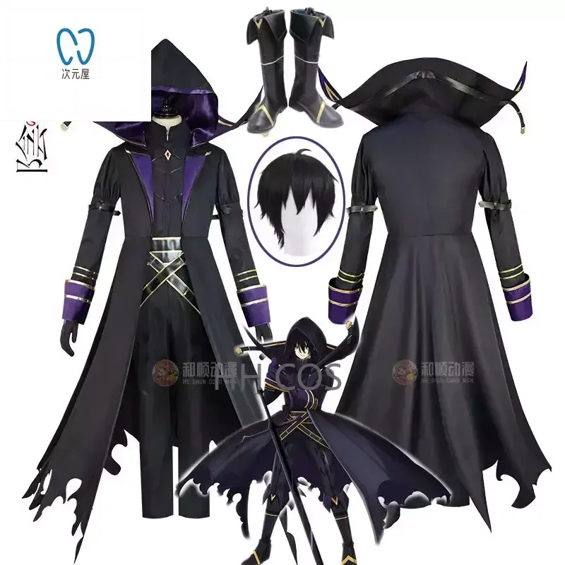 Anime The Eminence in Shadow Cosplay Cid Kagenou Costume Leader of Shadow Garden Fancy Outfit Cloak Wig Shoes For Women Men Cos