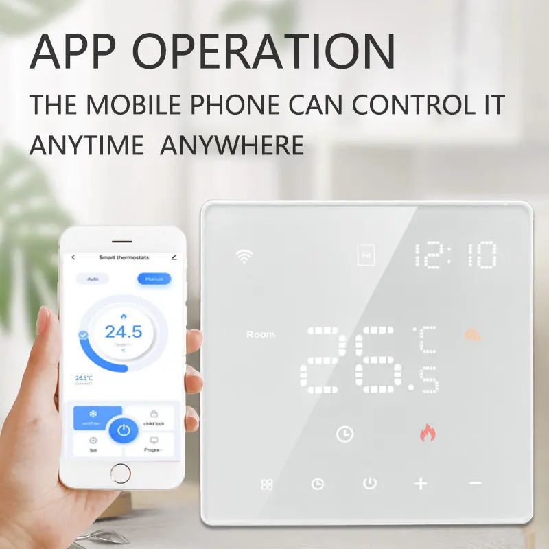 Tuya Smart Home Wifi Heating Thermostat Underfloor Heating Boiler Digital Temperature Controller Google Home Alexa Smart Life