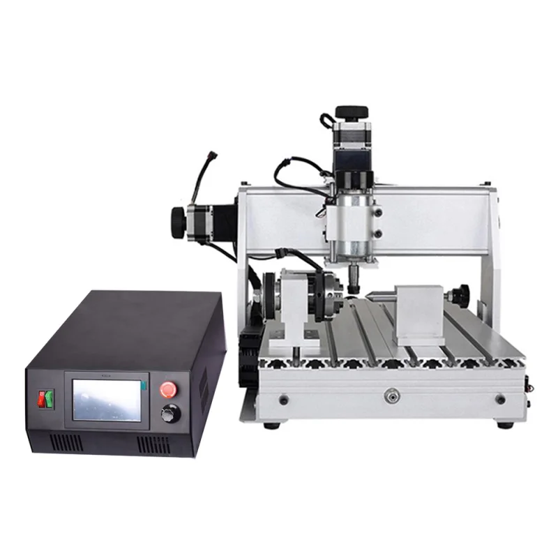 0.5W 2.5M 5.5W laser head CNC 3040 500W DSP router milling carving 4axis engraving machine collet wooden working