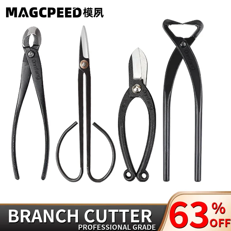 MAGCPEED Bonsai Cutter wklęsłe nożyczki do krawędzi obcinacz do korzeni przycinanie Bonsai drzewo Brunches węzły Profissional narzędzie do ogrodu Bonsai