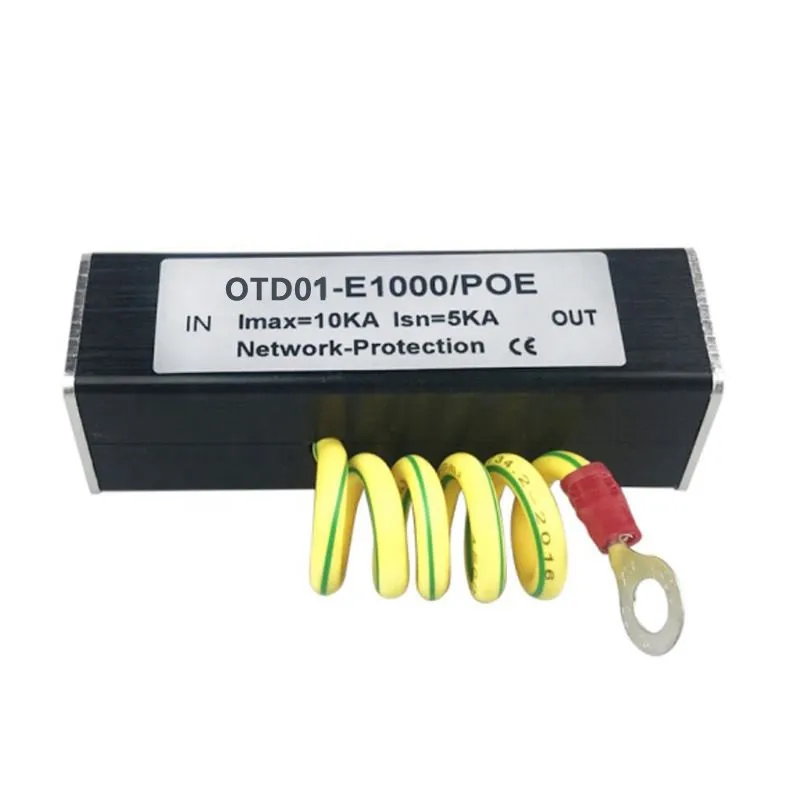 100/1000M POE IP Camera Network POE Switch RJ45 & POE Surge Protector Protection device Lightning Arrester SPD 1000M Ethernet