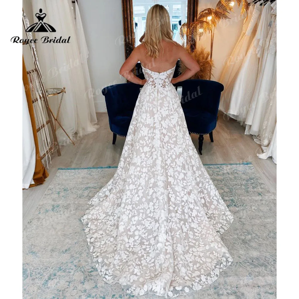 Vintage Lace Bridal Boho Off The Shoulder Wedding Gowns 2025 Sweetheart A Line Wedding Dress robe soirée mariage Customized 