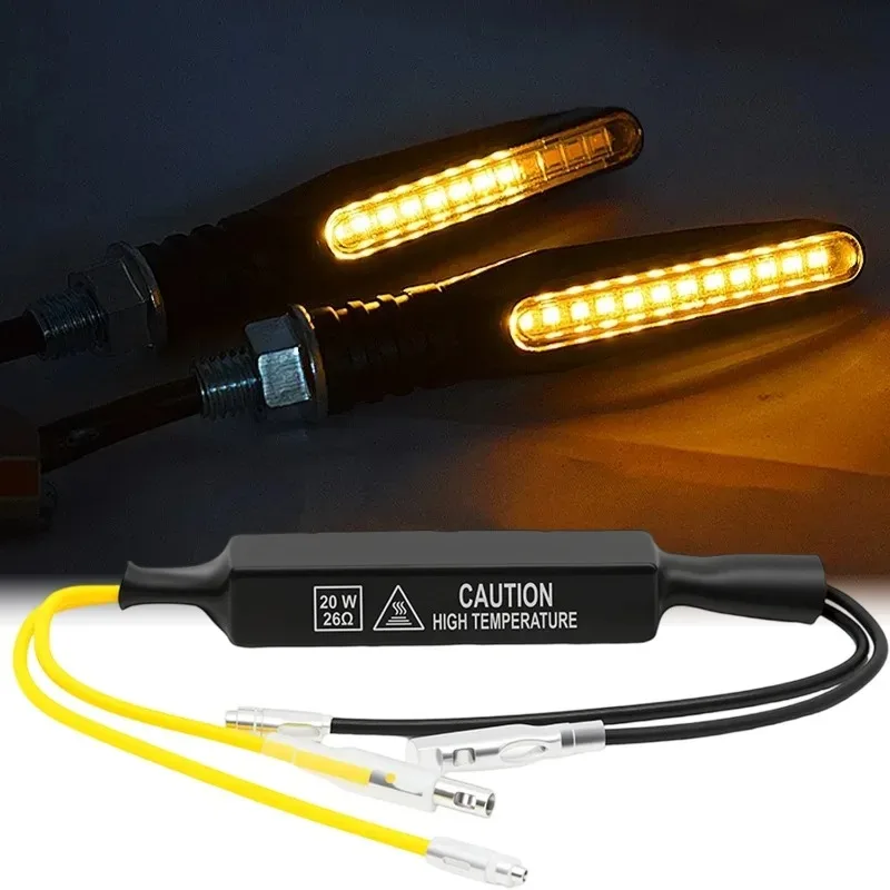 1-3 قطعة دراجة نارية LED بدوره أضواء الإشارة خطأ فك المتعري مؤشر تحميل المقاوم 12 فولت تيار مستمر 20 واط حل الوامض خطأ فك #4