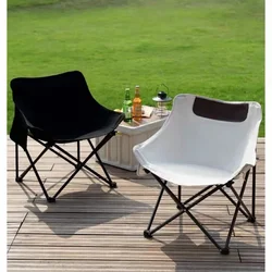 Chaise pliante en acier inoxydable pour camping en plein air, chaise lunaire portable, chaise de pique-nique, pêche, art, croquis, outil de plage, haute qualité