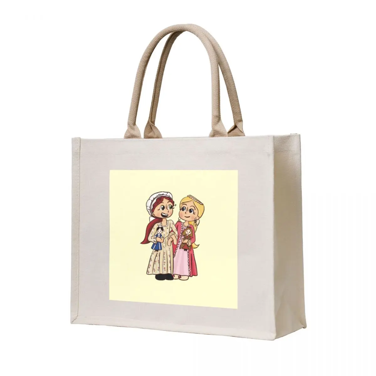 

Felicity and Elizabeth with dolls history girl Tote Bag shopper bag women canvas handbag tote bag woman Woman shopper