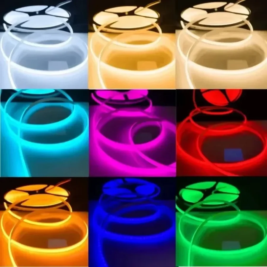 AC220V Polychrome COB Light Strip 0.5-10m High Brightness Flexible Light Strip Indoor Atmosphere  Lighting No Driver Required