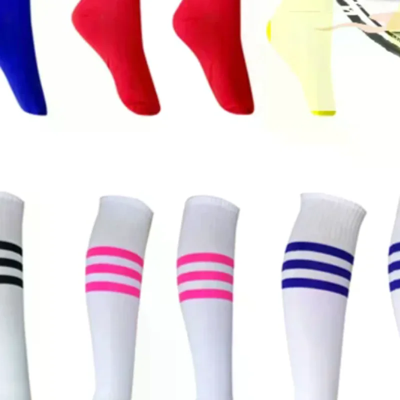

Футбольные носки высокого качества, длинные хлопковые леггинсы до колена, чулки для футбола, бейсбола, бега, спортивные носки для взрослых