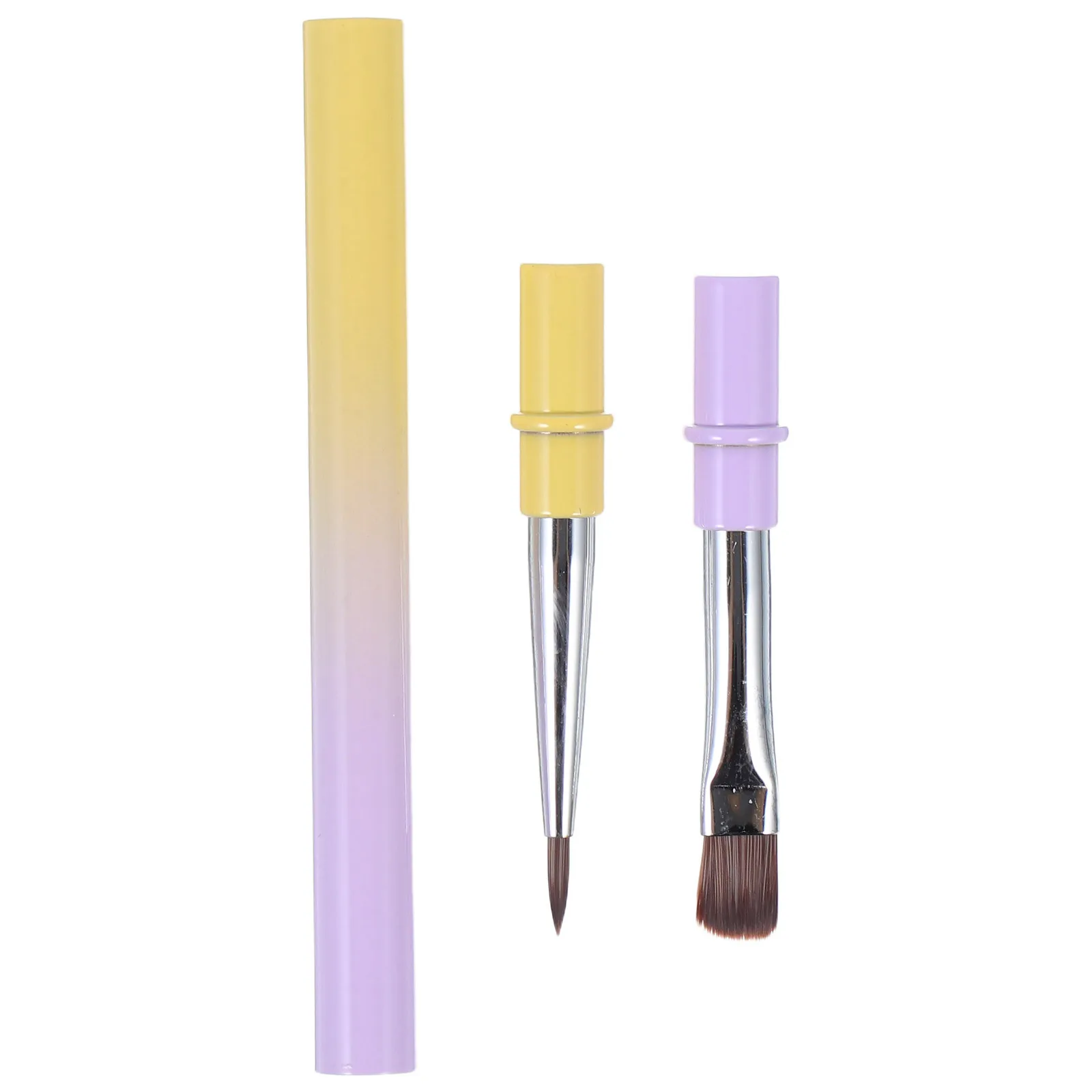 

Dual-Ended Nail Art Brush Precision Liner Flat Head for Gradient Plaid Design Professional Pigment Application Tool
