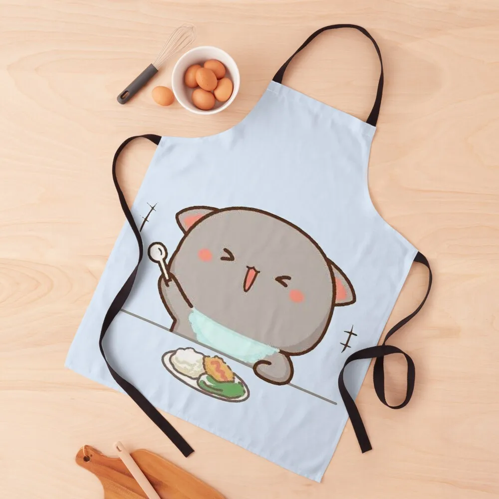 

cute mochi peach cat Apron cute apron