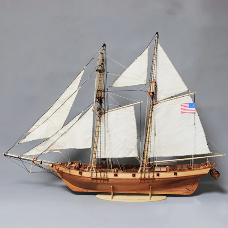 Ship Model Building kit Scale 1/50 U.S.  HARVEY 1847 Trade Ship Model